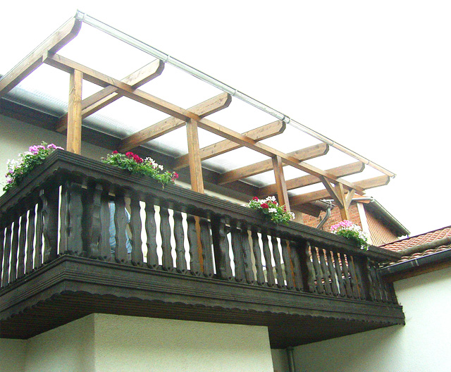 balkonüberdachung selber bauen Balkongestaltung